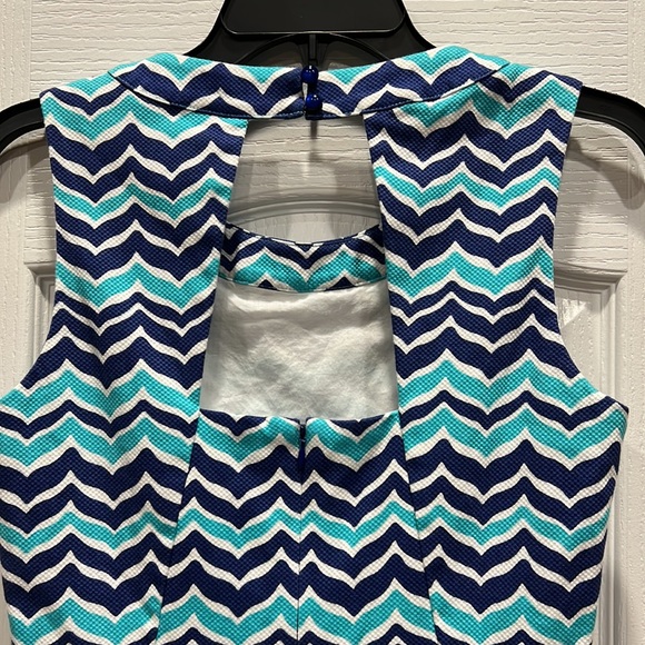 Vineyard Vines Whale Tale Chevron Dress Size 4 - Picture 6 of 7
